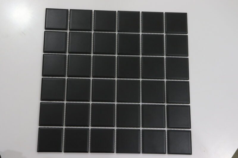 Mosaic Black Matt (306x305mm, Pool Tile)