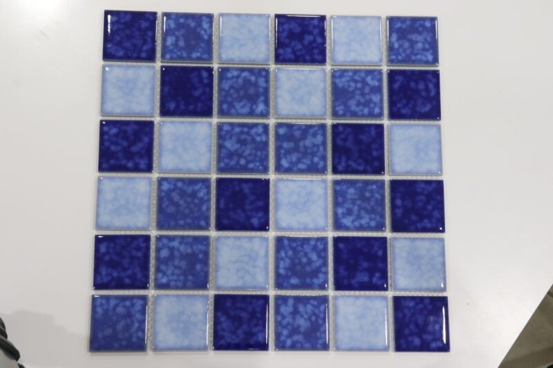 Mosaic Digital Mix Blue (306x306mm, Pool Tile)
