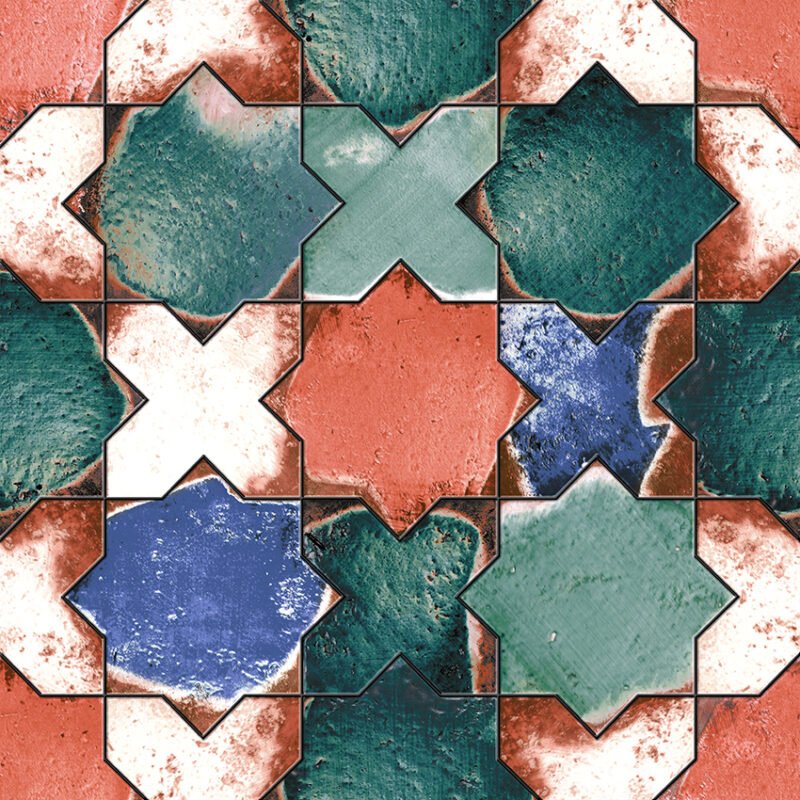 Ceramic Body Floor Tiles 9307 (300x300mm, Pool)