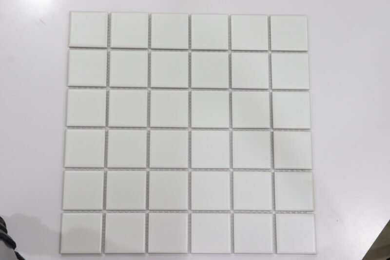 Mosaic WHITE-MATT (306x306mm, Pool Tile)