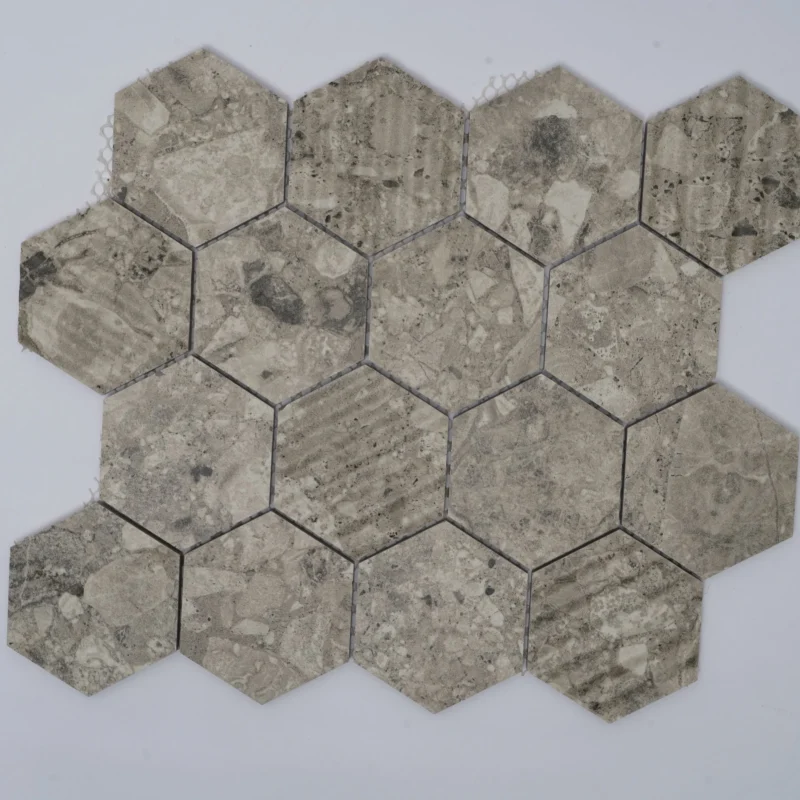 Nexa Mosaic Tiles IVORY HEX NEXA (260x300mm, Mosaic)