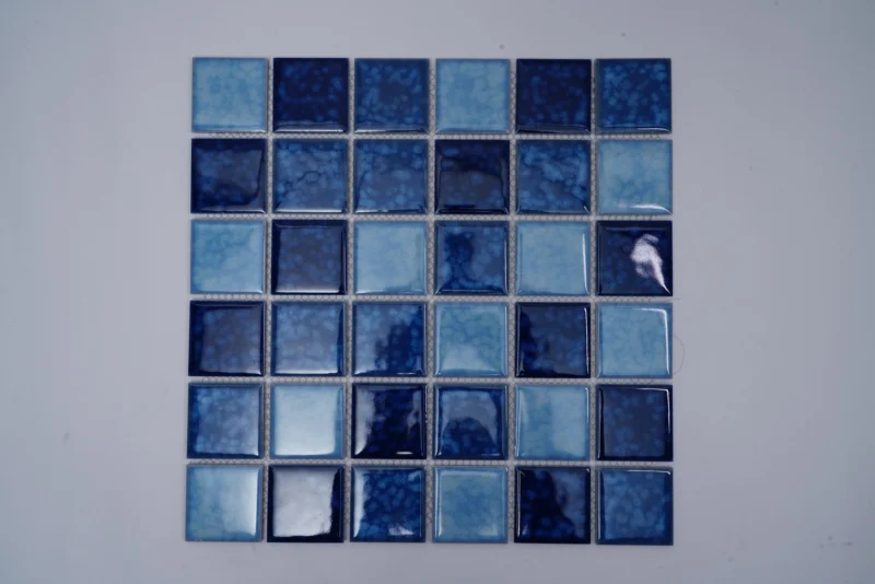 Mosaic Digital Mix Blue (306x306mm, Pool Tile)