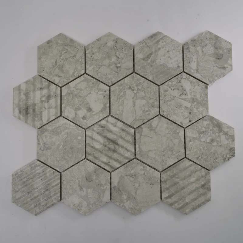 Nexa Mosaic Tiles SMOKE HEX NEXA (260x300mm, Mosaic)